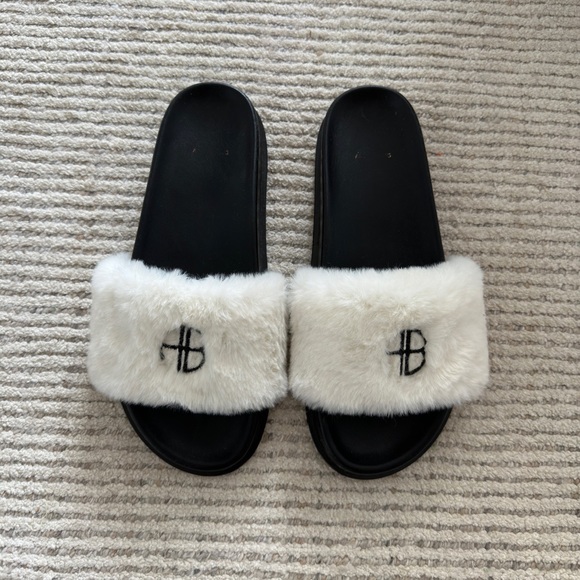 Anine Bing Shoes - Anine Bing Fuzzy Slides